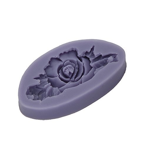 "dipshop F0199 Silicone Rose Flower Cake Mould Soap Chocolate Resin Mould" shopping N4