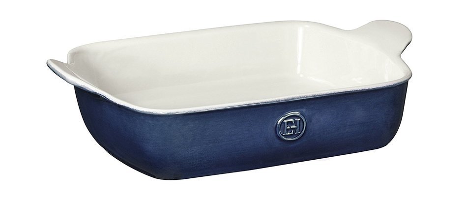 Emile Henry Made In France HR Modern Classics Small Rectangular Baker, 11 x 8", Green N2