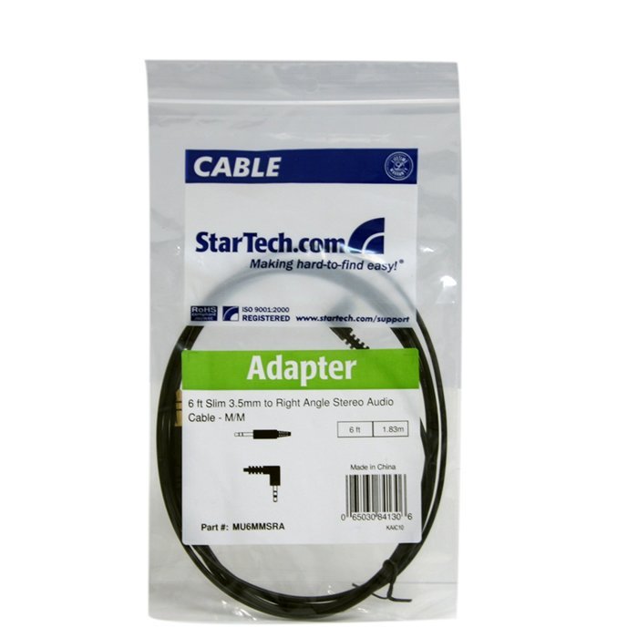 StarTech.com MU15MMS 15 feet Slim 3.5mm Stereo Audio Cable - M/M N7
