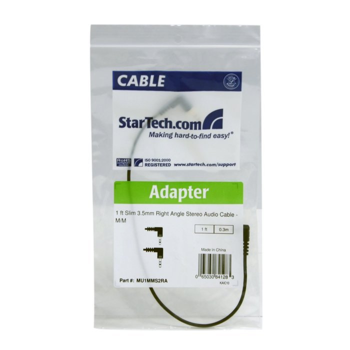 StarTech.com MU15MMS 15 feet Slim 3.5mm Stereo Audio Cable - M/M N16