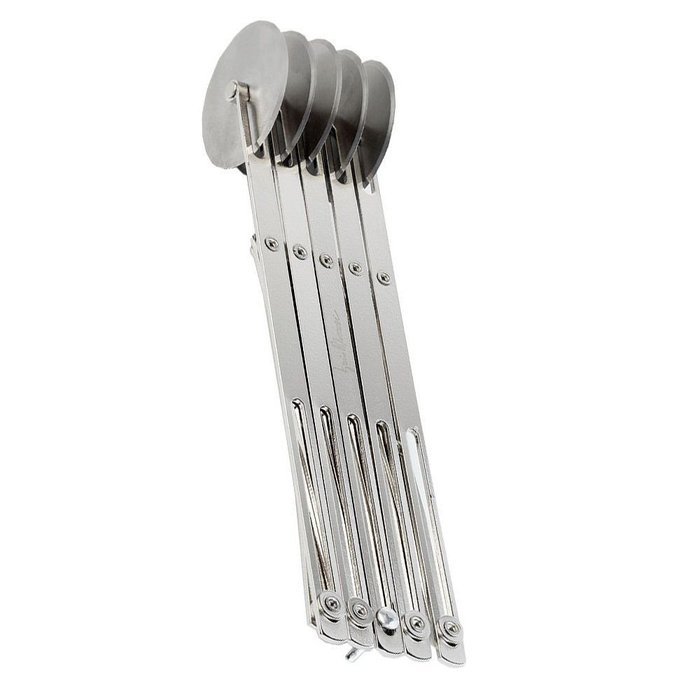 Ghidini Cipriano Iginio Massari Stainless Steel 5 Wheel Expandable Pastry Cutter N2