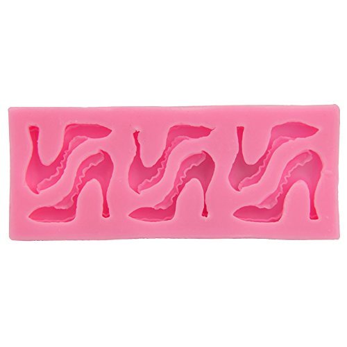 Mr.S Shop 6-Hole Beautiful High Heels Silicone Molds Fondant Cake Chocolate Biscuit Mold，DIY Kitchen Baking Tools N3