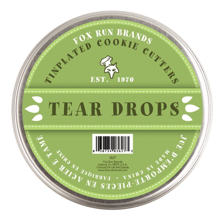 Fox Run Fox Run 3627 6 Piece Tear Drop Shape Cookie Cutter Set