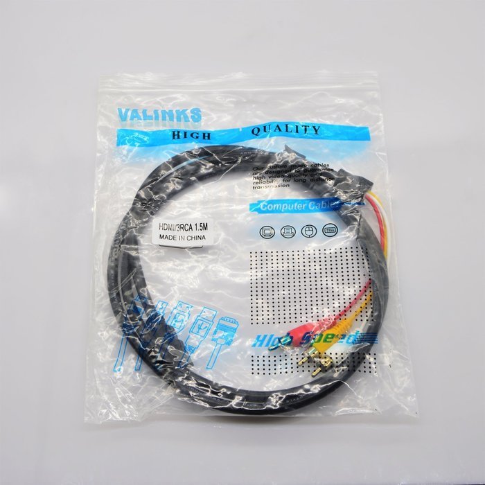 HDMI to RCA Cable, eBerry HDMI Male to 3RCA AV Composite Male M/M Connector Adapter Cable Cord Transmitter (NO... N7