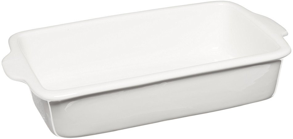 Maxwell and Williams Basics Rectangular Baker, 12.5-Inch, White