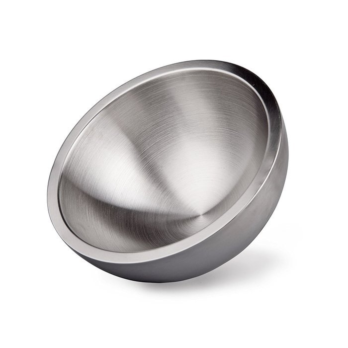 IMEEA Ultra Heavy Duty 18/10 Stainless Steel Double Wall Serving Bowl, Life-long Use (6.3inch (16cm)) N2