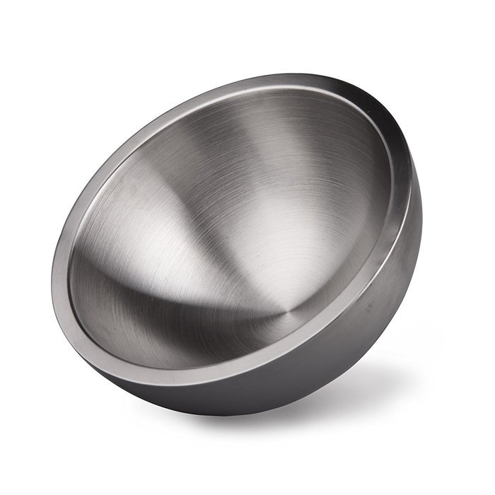 IMEEA Ultra Heavy Duty 18/10 Stainless Steel Double Wall Serving Bowl, Life-long Use (6.3inch (16cm)) N7