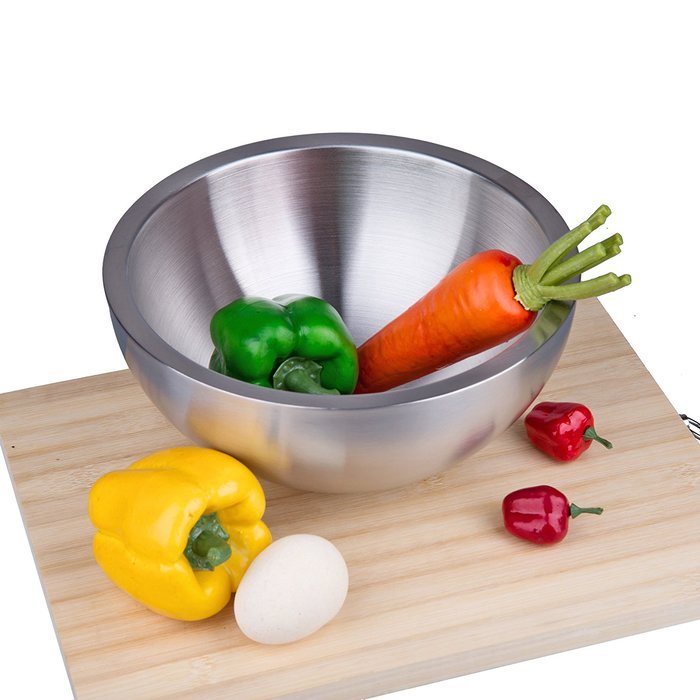 IMEEA Ultra Heavy Duty 18/10 Stainless Steel Double Wall Serving Bowl, Life-long Use (6.3inch (16cm)) N10
