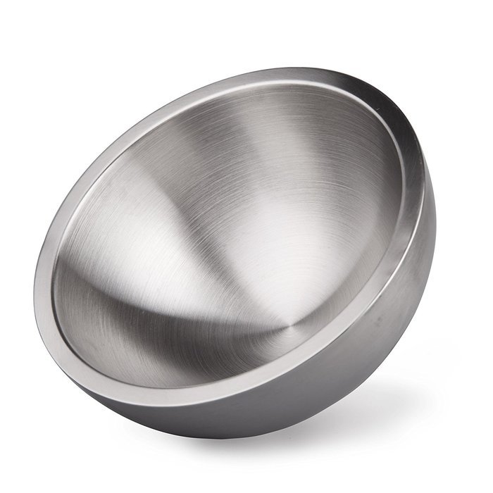IMEEA Ultra Heavy Duty 18/10 Stainless Steel Double Wall Serving Bowl, Life-long Use (6.3inch (16cm)) N11