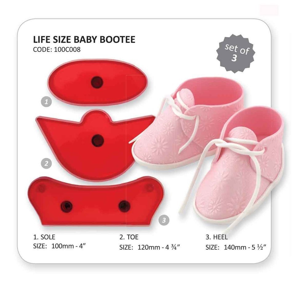 JEM Cutters Baby Bootie Cutter Set - Large