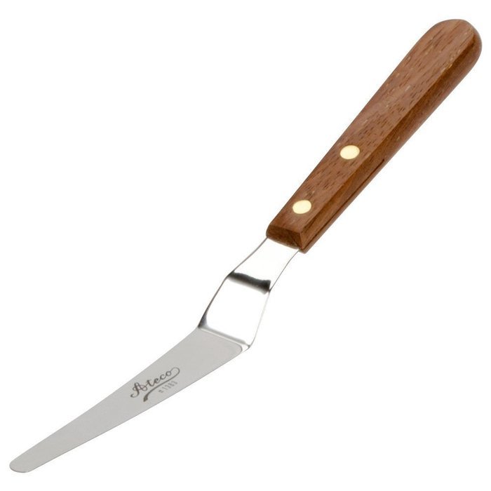 5" Tapered Offset Stainless Steel Icing Spatula - Cake Frosting Spreader