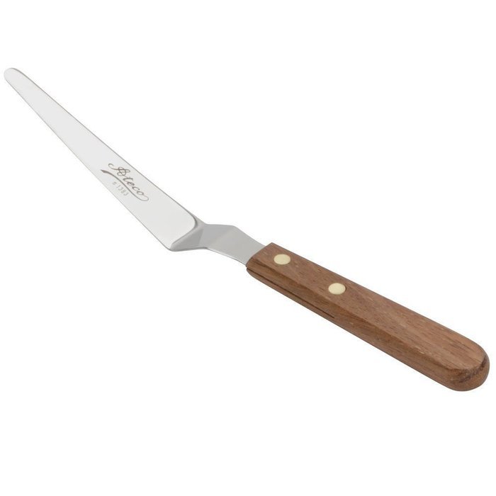 5" Tapered Offset Stainless Steel Icing Spatula - Cake Frosting Spreader N2