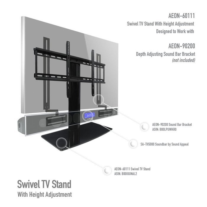 Universal TV Stand for TV with swivel and height adjustment N9
