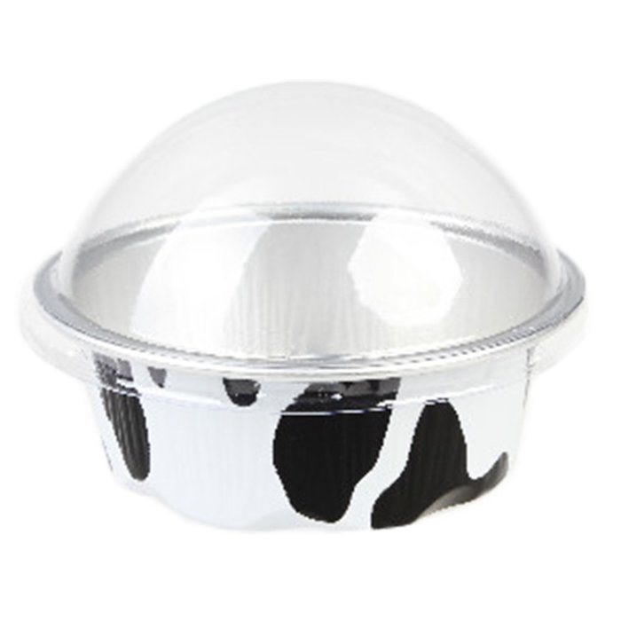 Foil Baking Cup 1.7 ounces with Lid Gold 100 count box N2