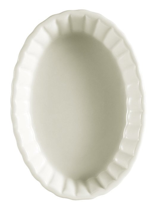CAC China SFV-9 8-Ounce Stoneware Oval Souffle Baking Dish, 6-3/4 by 4-7/8 by 1-1/4-Inch, American White, Box...