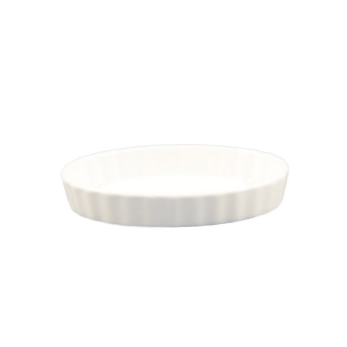 CAC China SFV-9 8-Ounce Stoneware Oval Souffle Baking Dish, 6-3/4 by 4-7/8 by 1-1/4-Inch, American White, Box... N3
