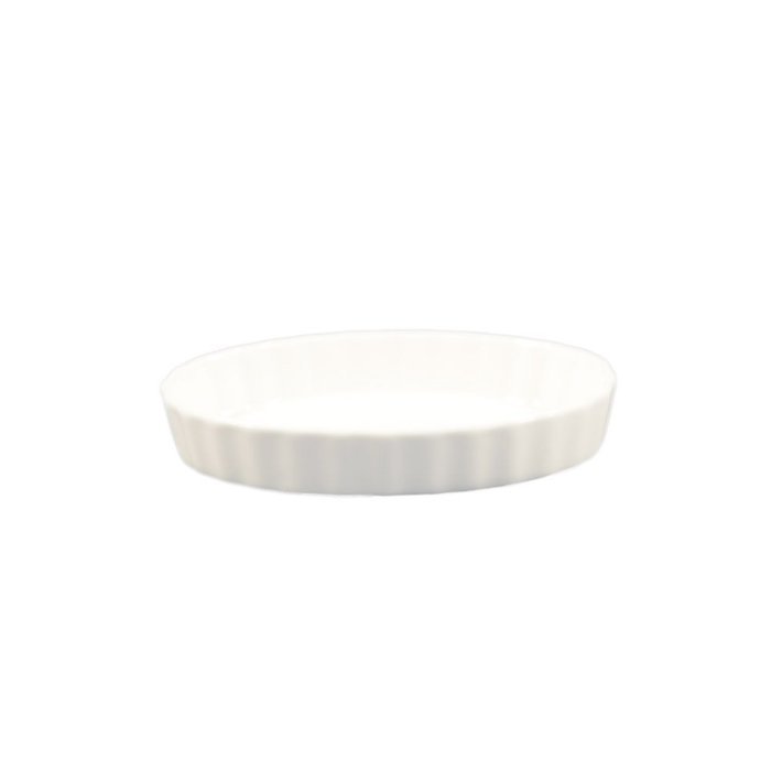 CAC China SFV-9 8-Ounce Stoneware Oval Souffle Baking Dish, 6-3/4 by 4-7/8 by 1-1/4-Inch, American White, Box... N4