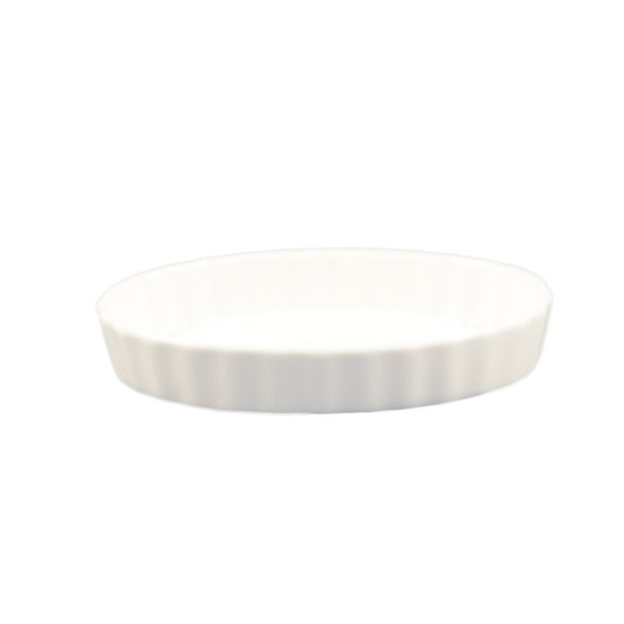 CAC China SFV-9 8-Ounce Stoneware Oval Souffle Baking Dish, 6-3/4 by 4-7/8 by 1-1/4-Inch, American White, Box... N5
