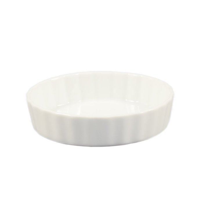 CAC China SFV-9 8-Ounce Stoneware Oval Souffle Baking Dish, 6-3/4 by 4-7/8 by 1-1/4-Inch, American White, Box... N11