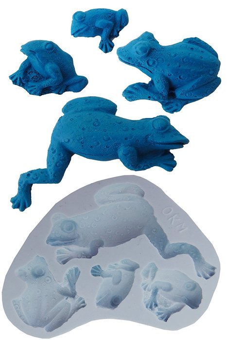 O.K Molds silicone 4 frog cake decorating fondant gompaste supply M4894