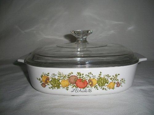 Vtg Corning Ware A-8-B Spice of Life Casserole Dutch oven Baking Dish (1.5 qt) & LID