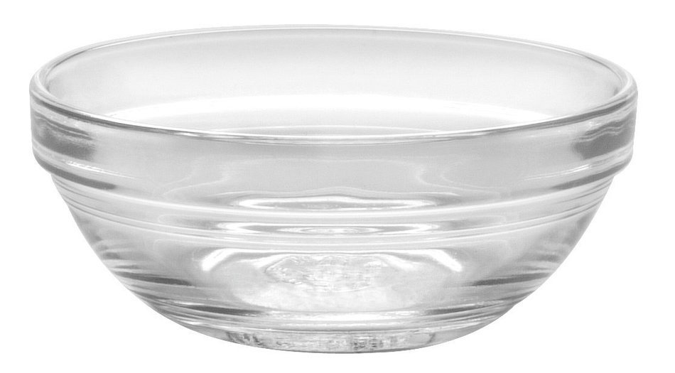 Duralex Made In France Lys Stackable Glass Bowl (Set of 4), 1 oz., 2.3 Inches, Clear N15