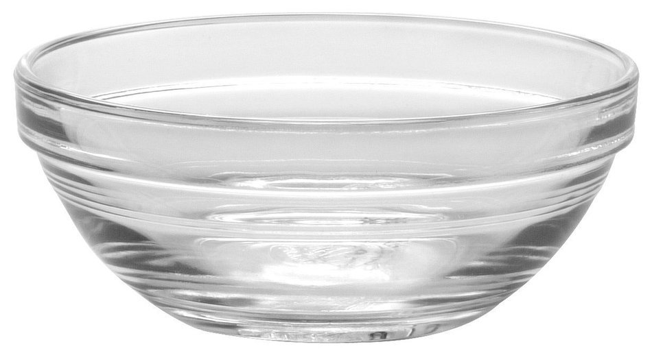 Duralex Made In France Lys Stackable Glass Bowl (Set of 4), 1 oz., 2.3 Inches, Clear N17
