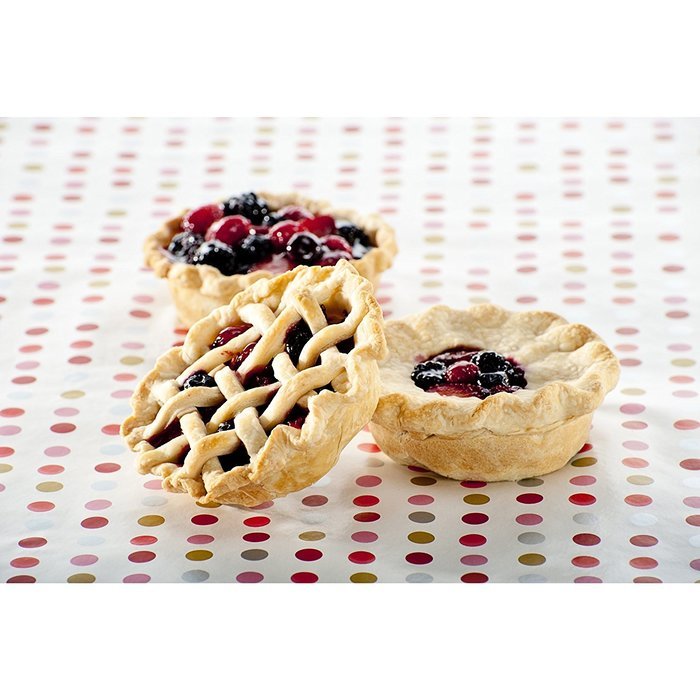 Nordic Ware 40122 6-Cavity Pie Baking Pan, Mini, Colors Vary N4