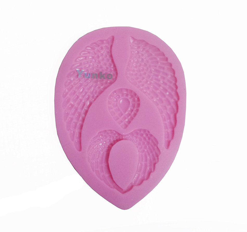 Yunko Soft Silicone Angel Wings Air Fly Fondant Mold Chocolate Mold Cake Decorating Mold Candy Mold N2