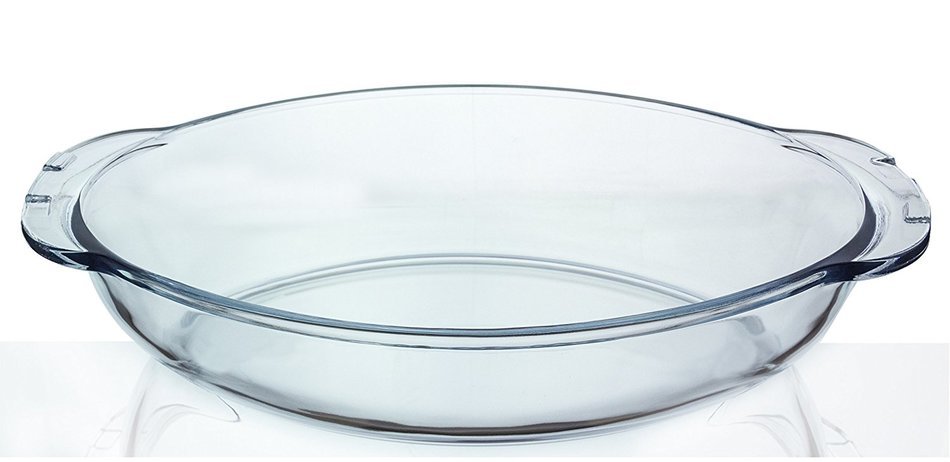 Oval Glass Casserole Baking Dish with Cover, 13"x 7.5"x 3" N3