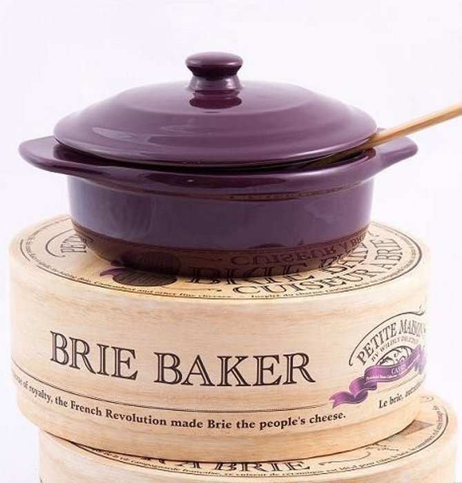 Wildly Delicious Petite Maison Brie Cheese Baker in Cassis Purple