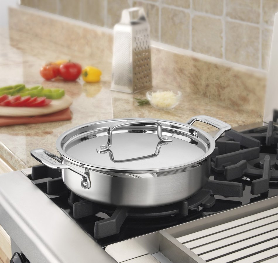 Cuisinart MCP55-30N MultiClad Pro Stainless 5-1/2-Quart Casserole with Cover N4