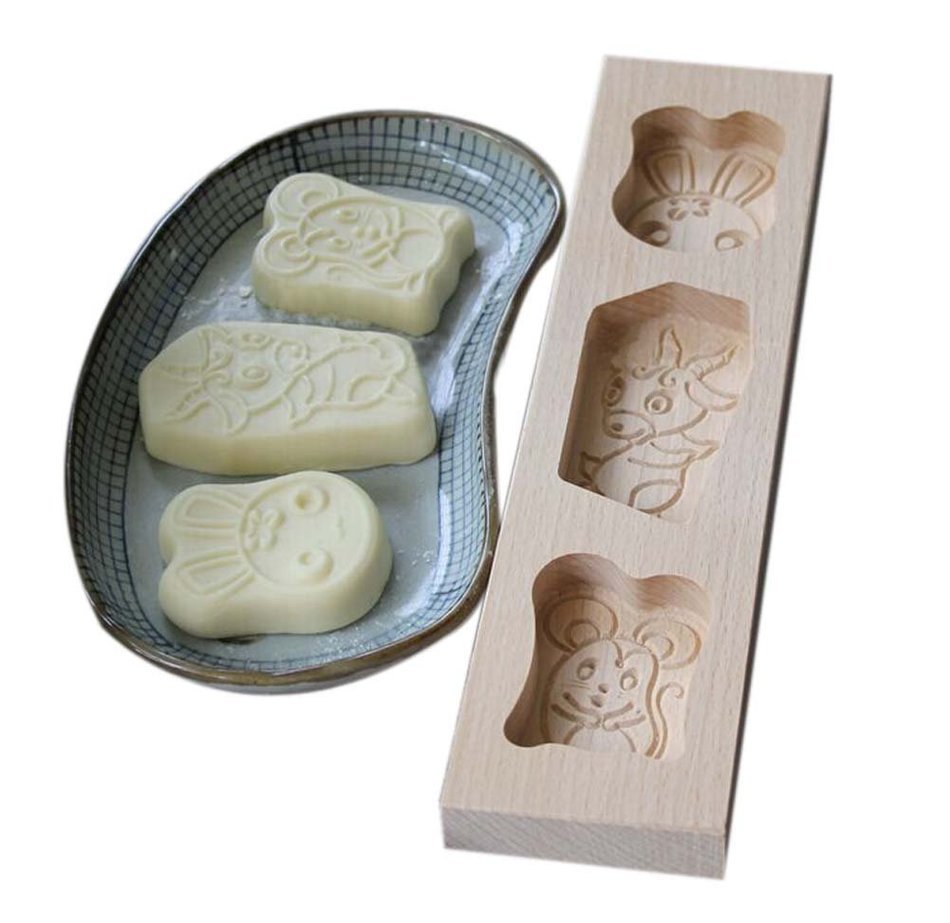 Dessert Baking Molds/Wooden Carving Baking Molds, Lovely Animal(29*7.2*2.2cm)