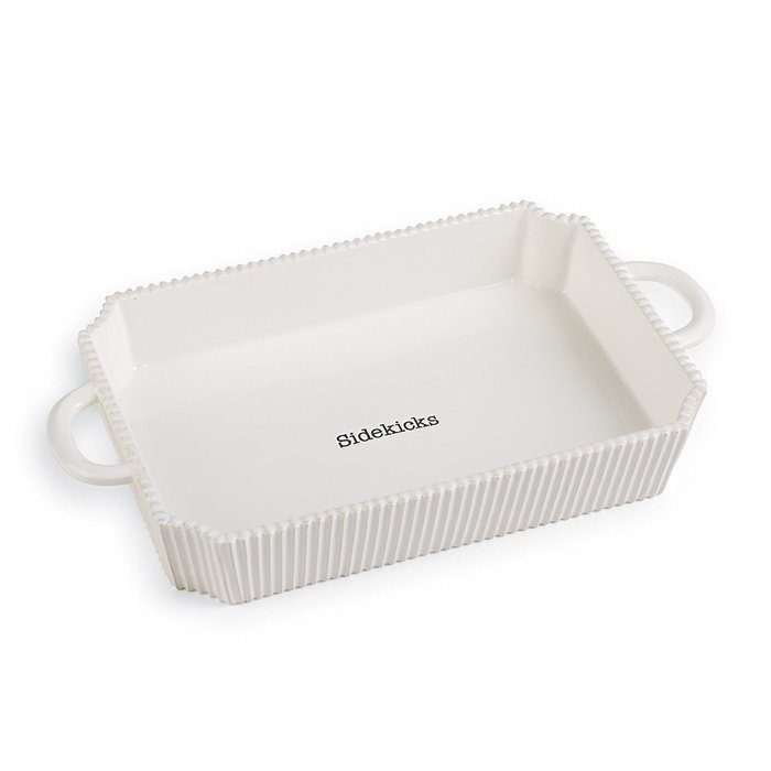 Mud Pie Circa Casserole Set, White