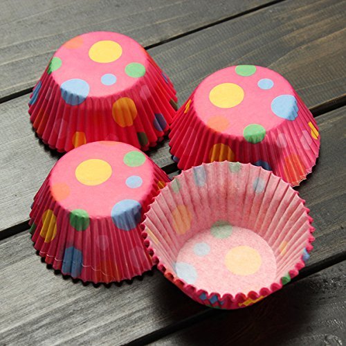 100pcs Muffin Paper Bake Cups Cupcake Baking Cake Mould shopping N2