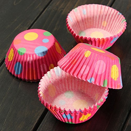100pcs Muffin Paper Bake Cups Cupcake Baking Cake Mould shopping N5