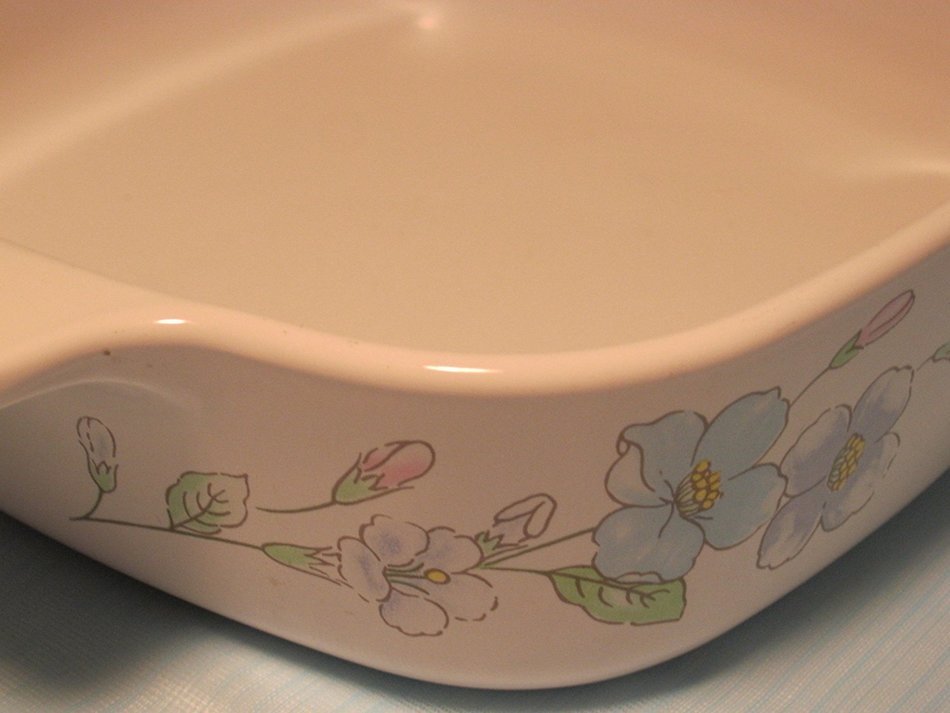Vintage Corningware Pastel Bouquet 1 Qt Casserole dish with Lid A-1-B N2