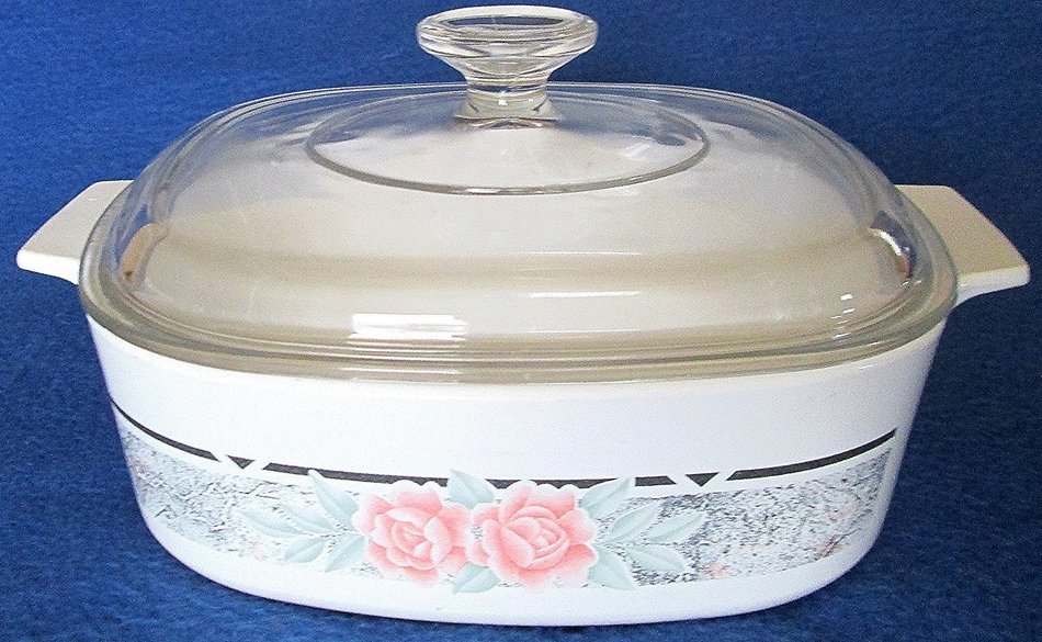 Corning Ware Silk & Roses A-2-B Casserole with Lid
