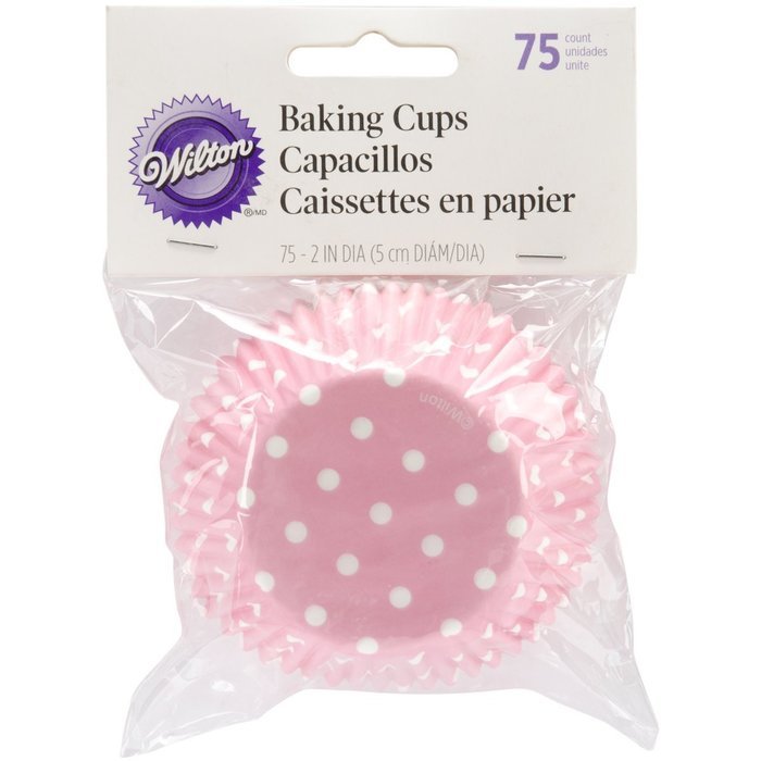 Wilton Standard Baking Cups, Light Pink Dots, 75-Pack free image download