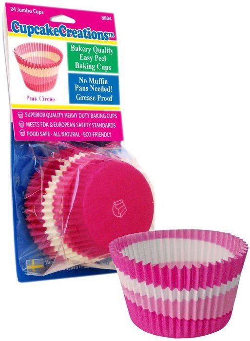 Cupcake Creations Jumbo Baking Cups, 24 Count, Blue N5