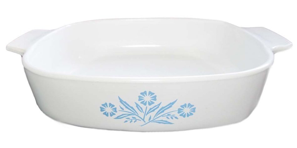 Corning Ware Cornflower Blue 1.5 Qt. Square Casserole A-8-B No Lid