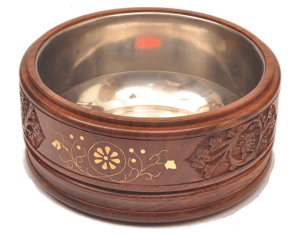 Sparkee India Wooden/Steel/ Hotpot Casserole/Chapati box N4