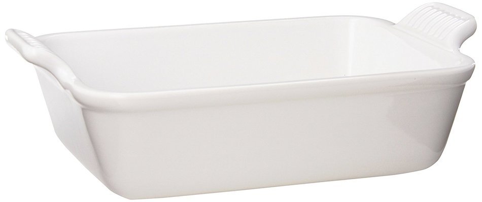 Le Creuset Heritage Stoneware 10-1/2-by-7-Inch Rectangular Dish, Cerise (Cherry Red) N6