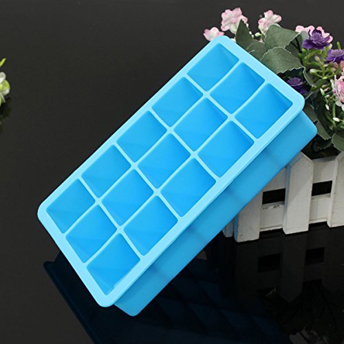 "Silicone 15 Square Cube Ice Tray Mold Pudding Jelly Mould Party Bar (Yellow)" shopping N2