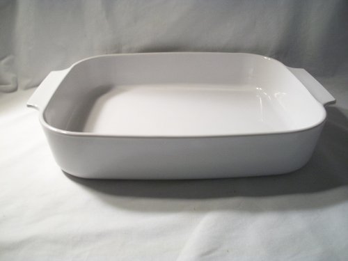 Vtg Corning Ware (A-21-B-N) White Casserole Lasagna Baking Roasting Pan Dish (12.5" X 10.5" X 2.5")