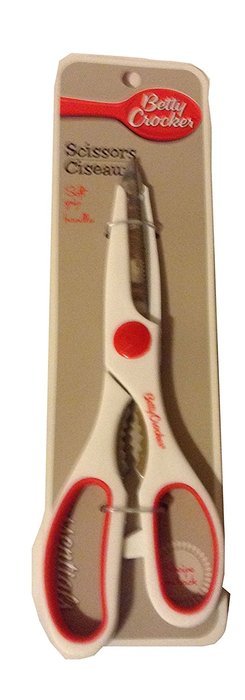 Betty Crocker Baking Kitchen Gift Set - 1 Strainer, 1 Handheld Grater, 1 Kitchen Scissors, 1 Spatula, 1 Kitchen... N3
