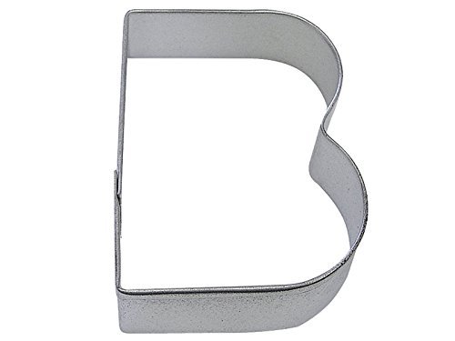 R&M Letter B Cookie Cutter in Durable, Economical, Tinplated Steel