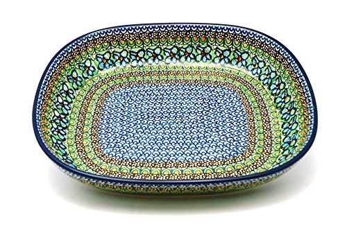 Polish Pottery Baker - Rounded Rectangular - Large (12") - Unikat Signature U151