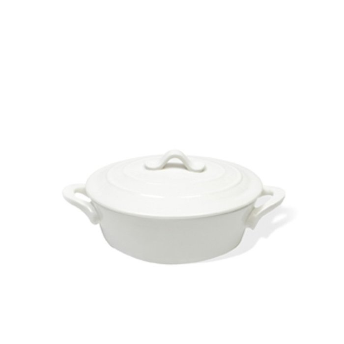 Maxwell and Williams 12-Ounce Basics Oven Chef Oval Casserole, Mini, White