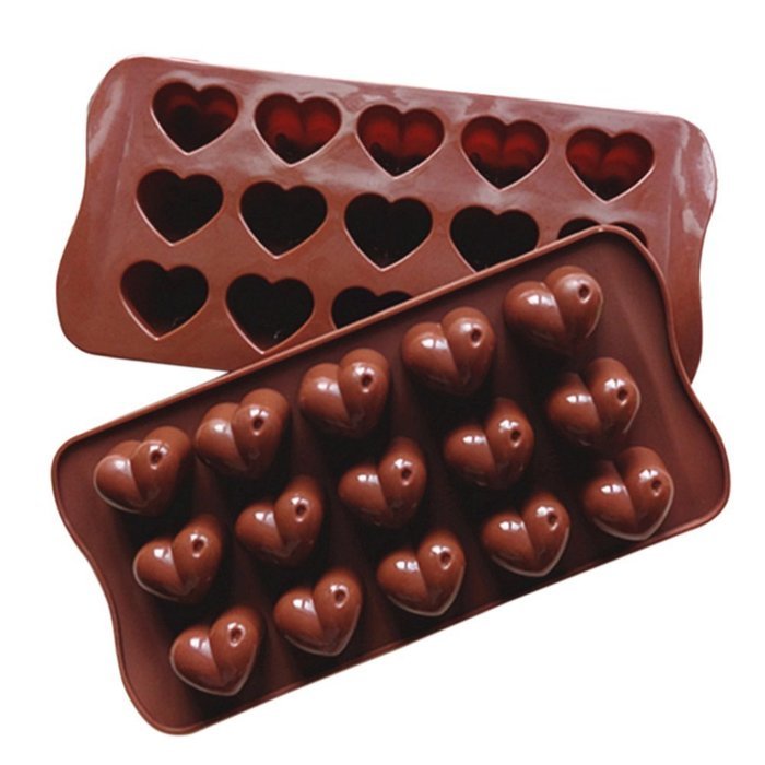 Seedan Silicone Gel Non-stick Chocolate Candy Baking Mold Ice Cube (12 Cavity, Dinosaur Shape, Chocolate) N4